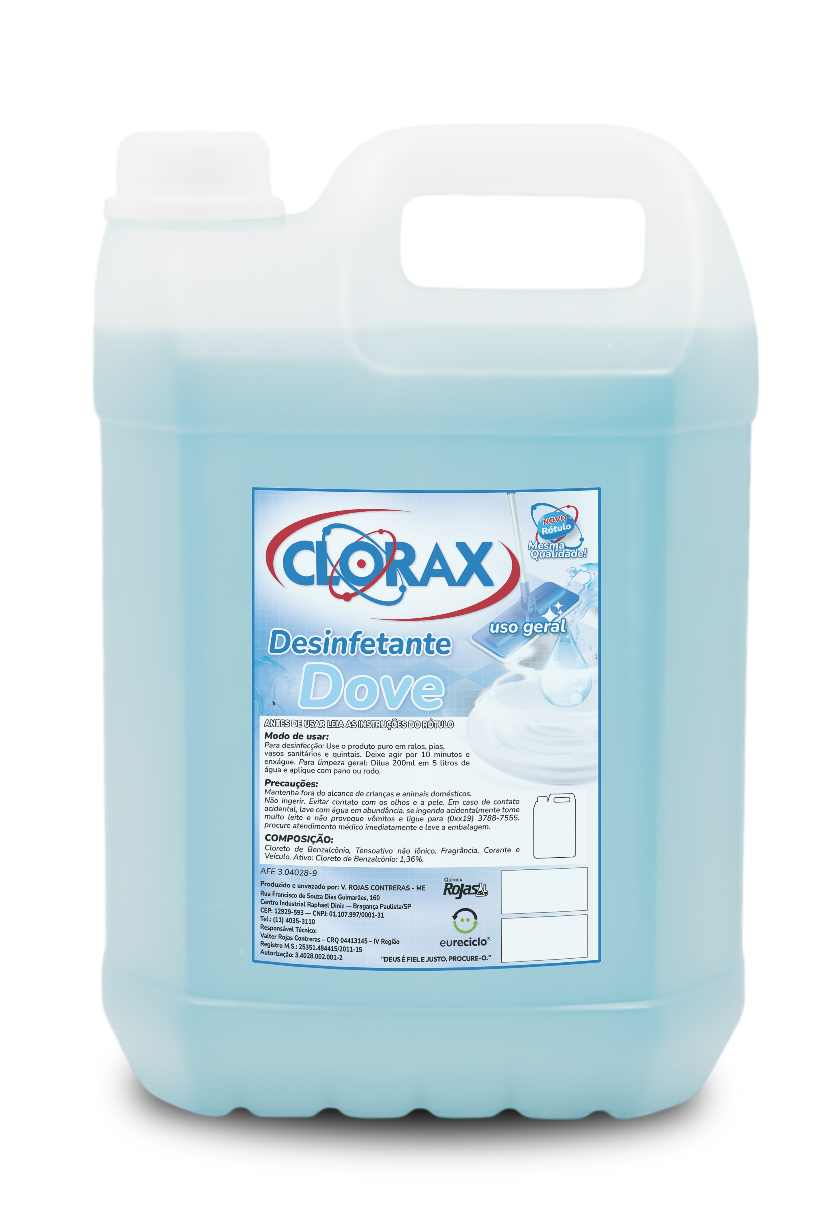 Garrafa de 5L do produto Dove